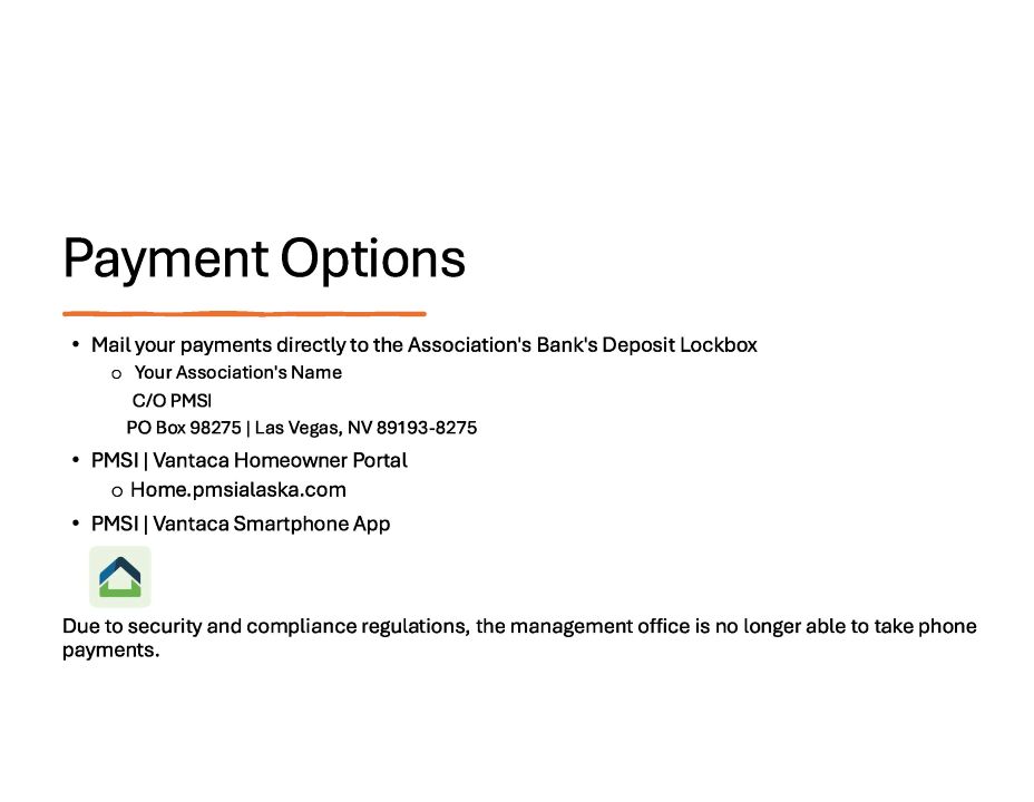 Payment Options